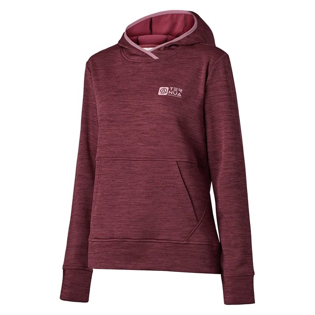 camisola com capuz ternua toslow hoody w ruby wine