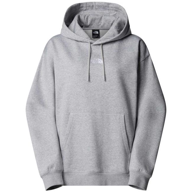 the north face w essential oversize ho tnf light grey h