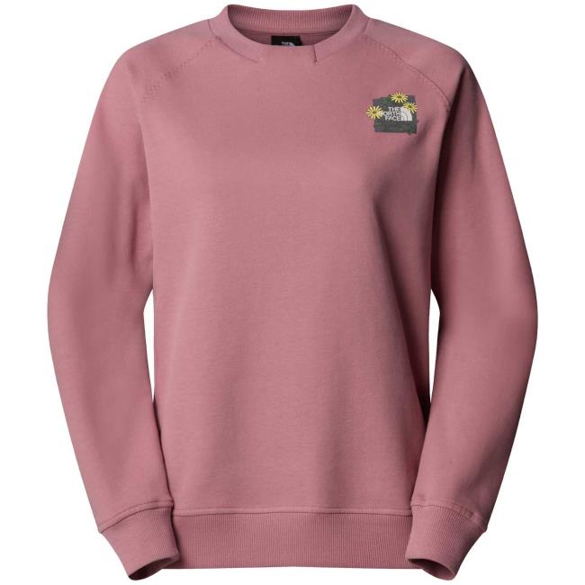 the north face w connect relaxed crew sweat-graphi nost