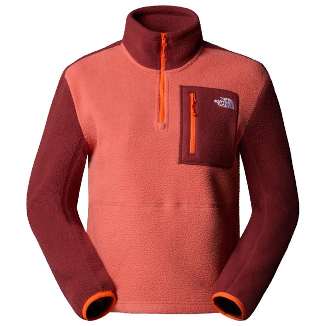 polar the north face w yumiori 1/4 zip mars dust/sumac/solar