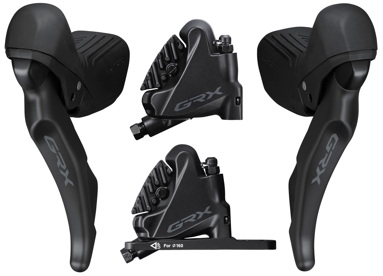 Shimano GRX ST-RX610+BR-RX400 2x12-speed Disc Brake Set