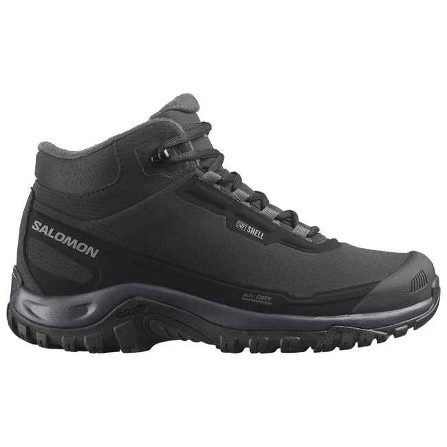 botas salomon shelter wp w black/nine iron/excalibur