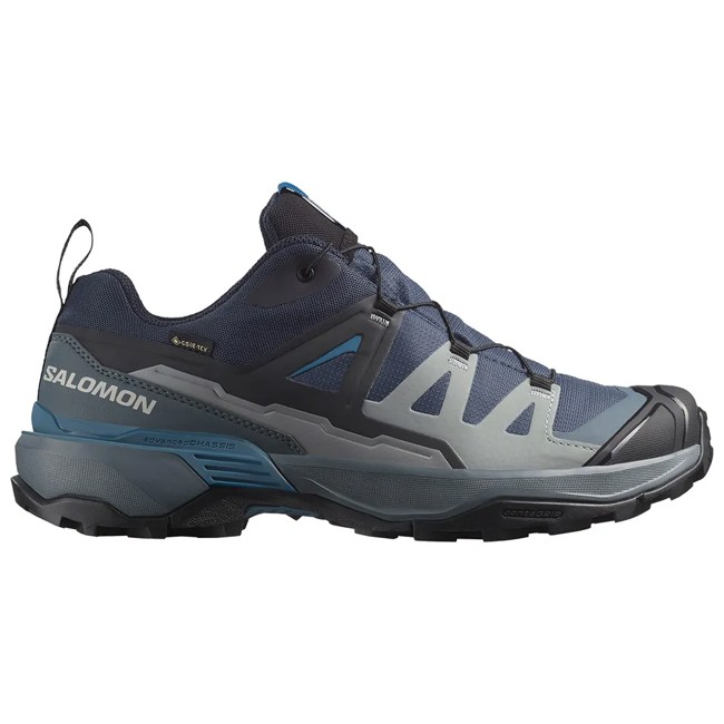 sapatos de caminhada salomon x ultra 360 gtx blue nights/dark navy/d