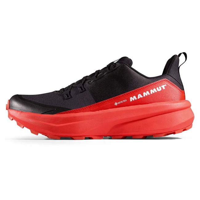 sapatos de caminhada mammut aenergy hike low gtx black/red