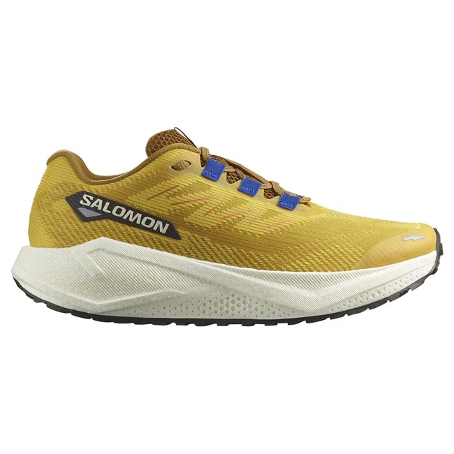 sapatos de caminhada salomon aero blaze 3 grvl spicy mustard/vanilla