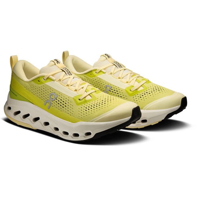 sapatos de caminhada on running cloudsurfer trail 2 ivory lime