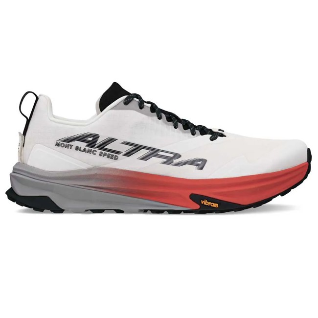 sapatos de caminhada altra mont blanc speed white/coral