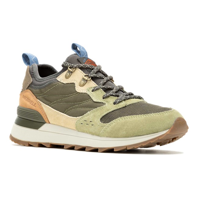 sapatos de caminhada merrell alpine 83 sneaker recraft olive mult
