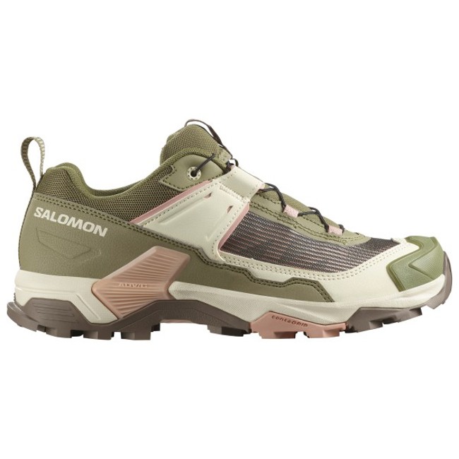 sapatos de caminhada salomon x ultra 5 w aloe/shortbread/mahog