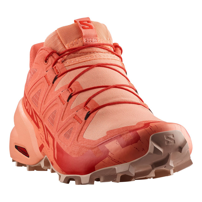 sapatos de caminhada salomon speedcross 6 w emberglow/fuco/fls