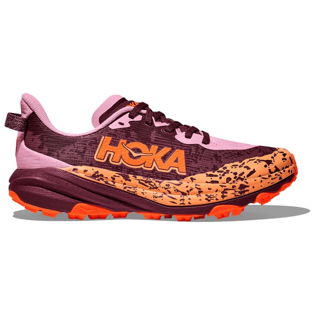 sapatos de caminhada hoka y speedgoat 6 y flower nectar/n