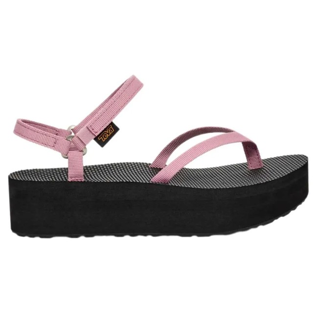sandálias teva flatform slimws lilas/black