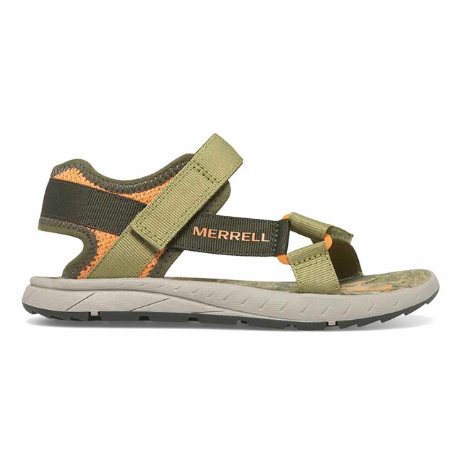 sandálias merrell kahuna web 2.0 olive/orange