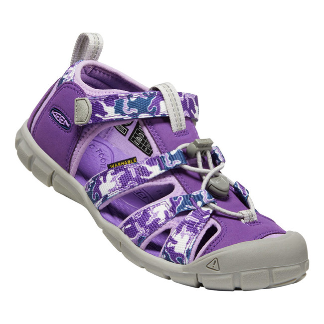 sandálias keen seacamp ii cnx y-camo/tillandsia purple