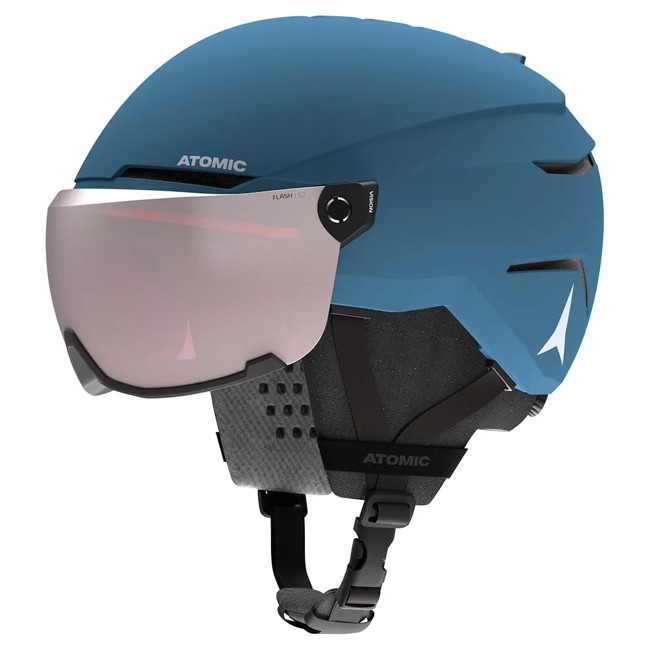 capacete atomic savor visor jr blue/all weathe