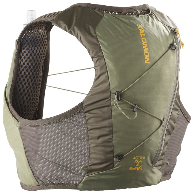 mochila salomon active skin 4 grvl set