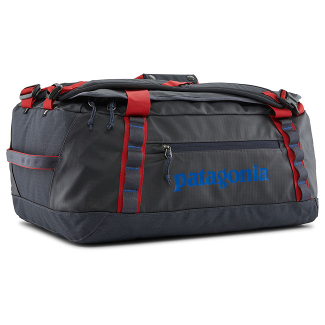 bolsa patagonia hole duffel 40l blue/amanita red