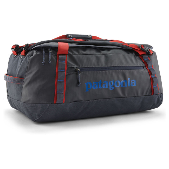 bolsa patagonia duffel 55l blue/amanita red
