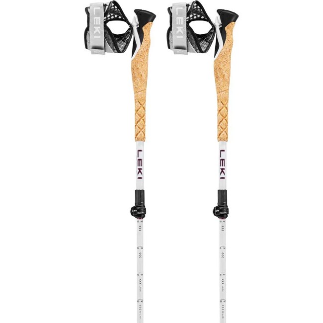 bastões leki cross trail fx superlite comp wht-fe-blk