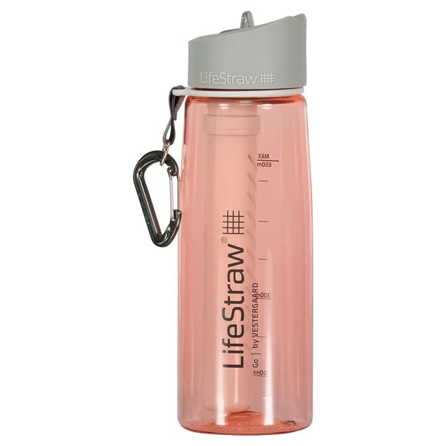 garrafa lifestraw go - coral - tritan renew