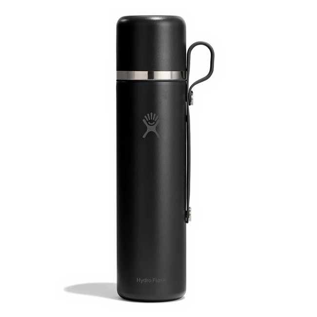 garrafa térmica hydro flask 36 oz hot and cup black