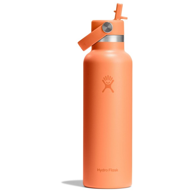 garrafa térmica hydro flask 21 oz standard flex straw cap nectar