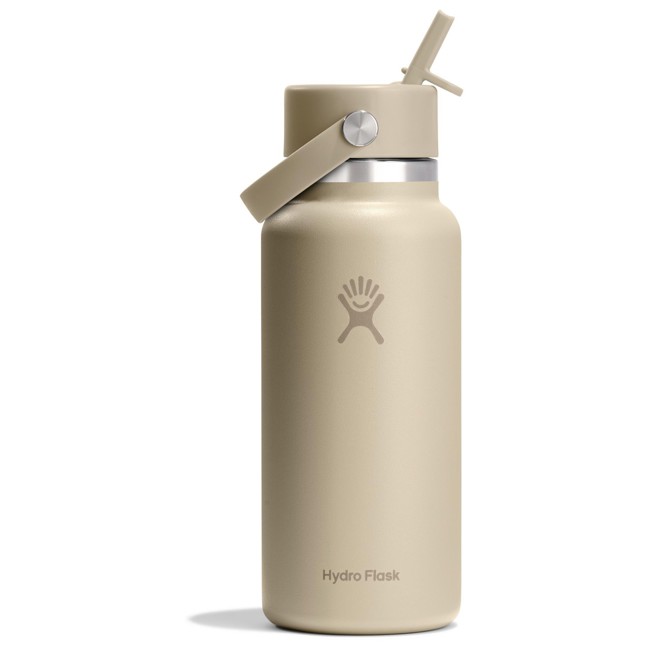 garrafa hydro flask 32 oz wide flex straw cap oat