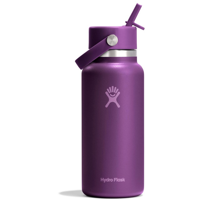 garrafa hydro flask 32 oz wide flex straw