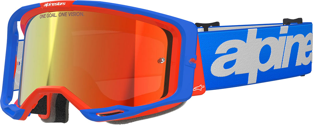 Alpinestars Vision 8 Wordmark (Mirror Red) - MTB Goggle