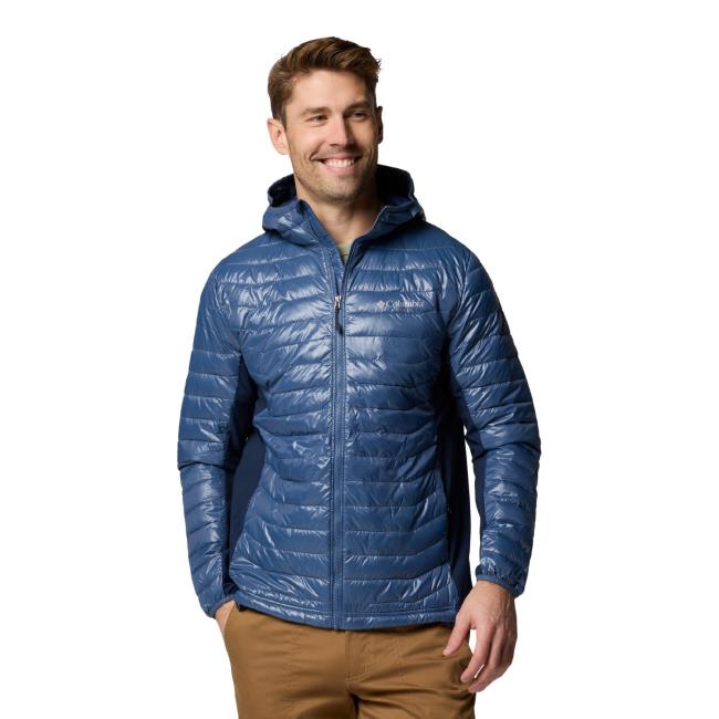 casaco columbia pass hybrid hooded jacket dark mo