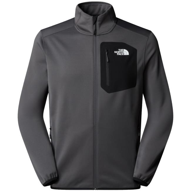 the north face m crest fz anthracite grey/tnf bla