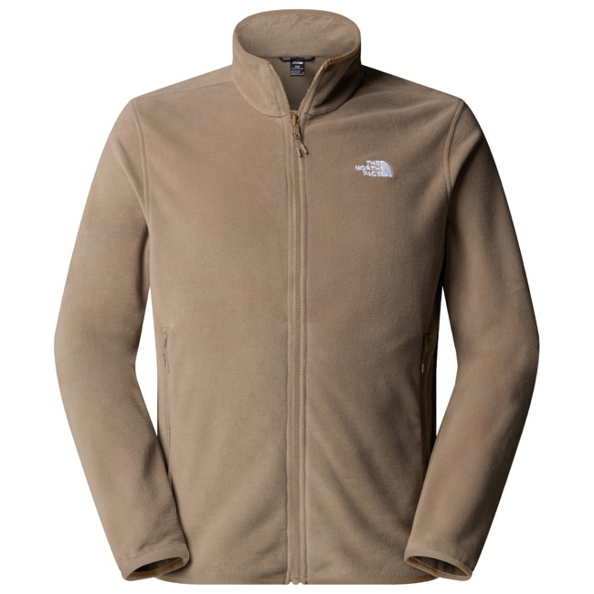 casaco the north face glacier fleece jkt mocha brown