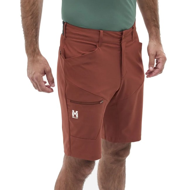 calças millet stretch short iii m cinnamon