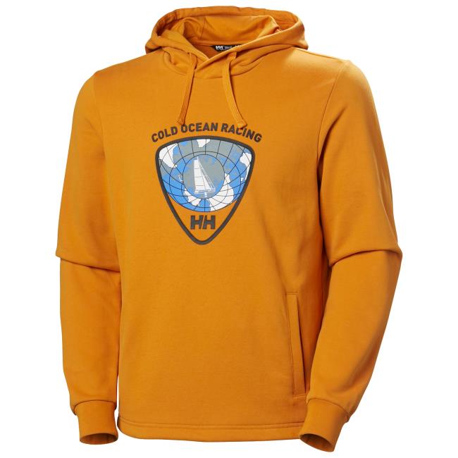 helly hansen arctic ocean hoodie 2.0 mustard graphic