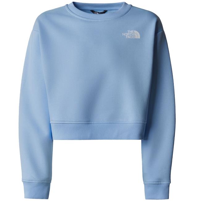 the north face crop oversize cutline crew girl