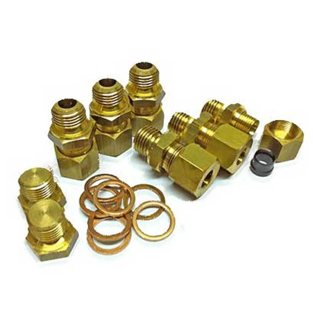 Vetus 4344152 Conjunto de acessórios de válvula de duplo bloqueio do sistema de direção