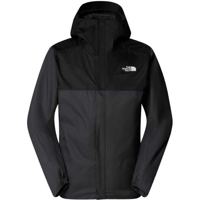 the north face m quest zip-in jkt asphalt grey-tnf blac
