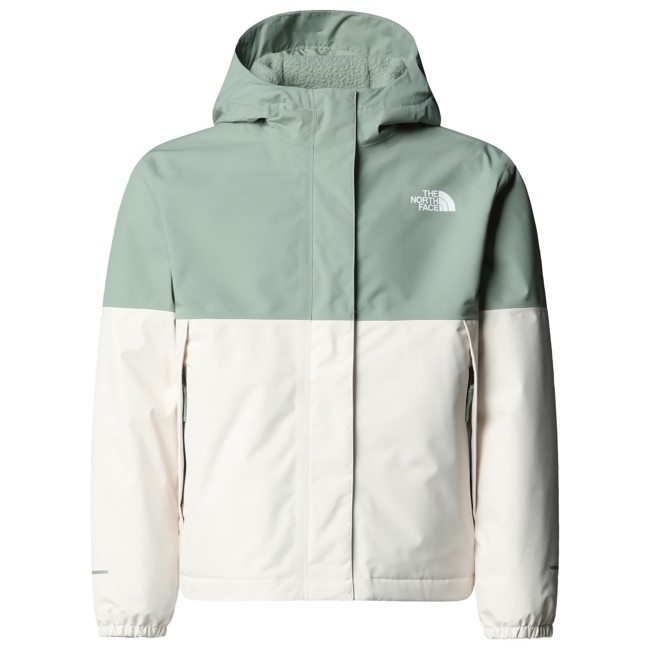 casaco the north face warm antora rain jkt slate moss/white