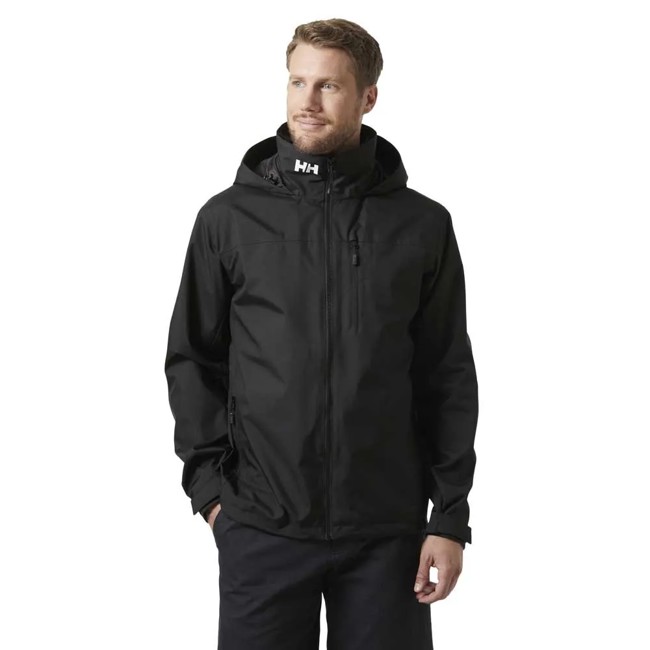 casaco helly hansen crew hooded 2.0 black