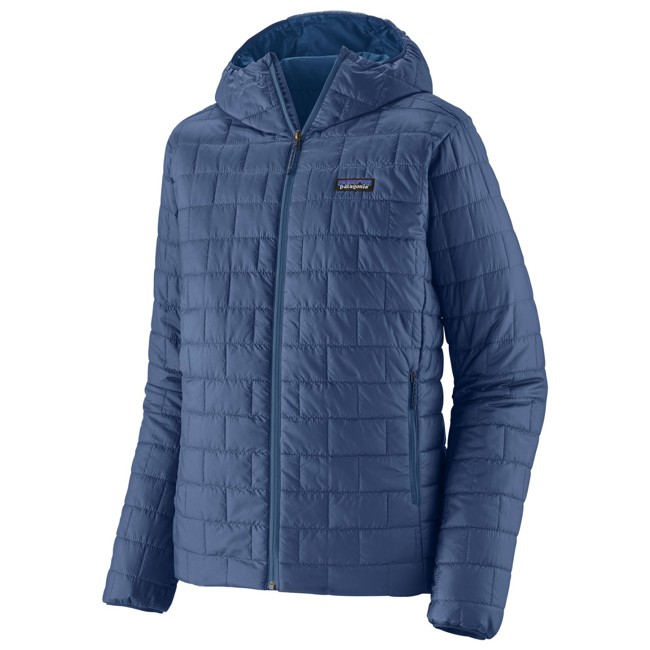 casaco patagonia nano puff hoody clement blue