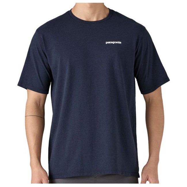 camiseta patagonia p-6 logo resp-t new navy