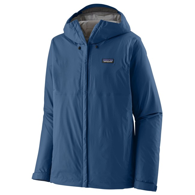 casaco patagonia torrentshell 3l rain jkt clement blue