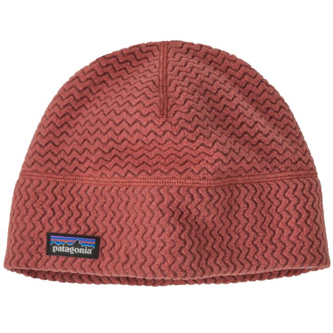 patagonia r1 air beanie potters red