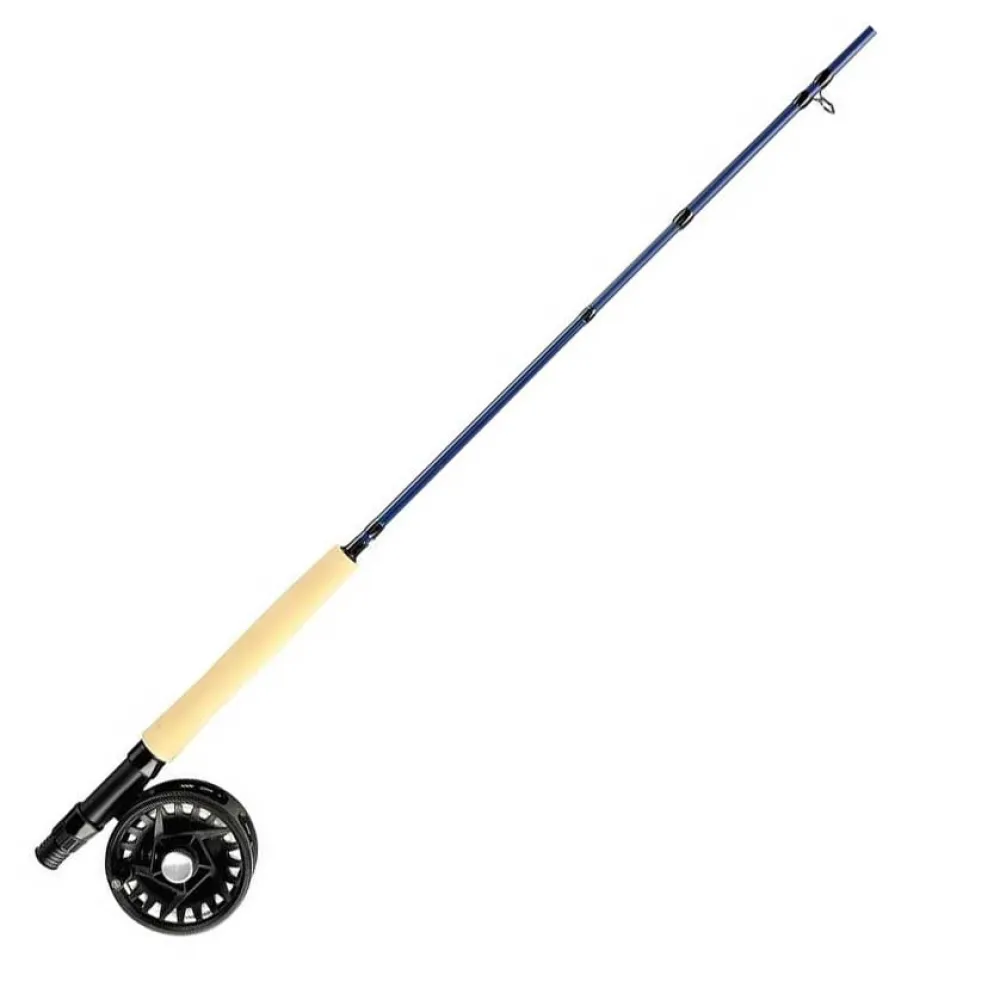 Shakespeare Combo de pesca com mosca Carbon Rod/Reel/Line/Leader/Flybox/Flys