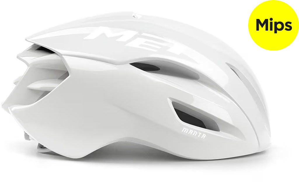 Met Manta MIPS Absolut White Limited Edition - Road Bike Helmet