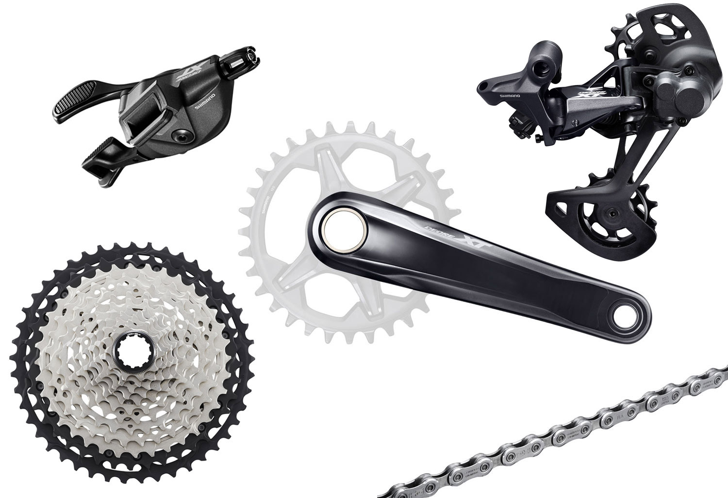 Shimano XT M8100 1x12-speed Group I-Spec EV 175mm 10-45