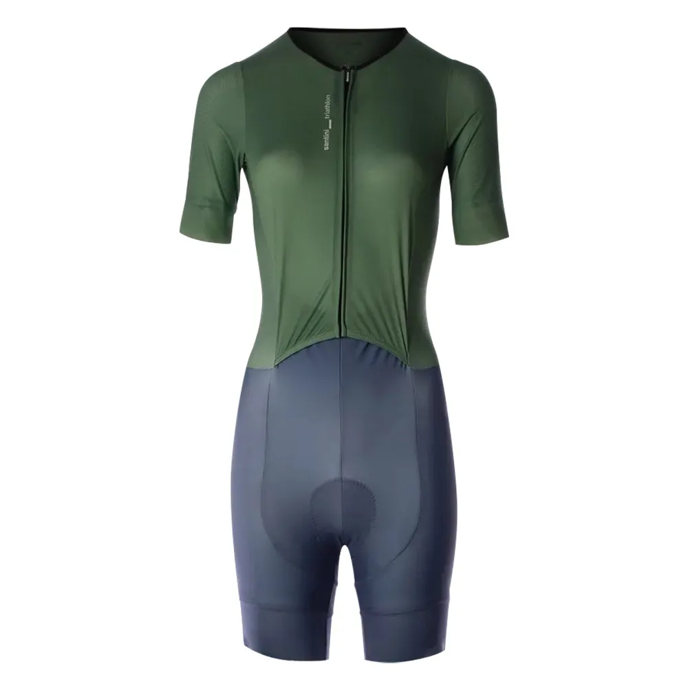 Santini Trisuit de manga curta Leaf