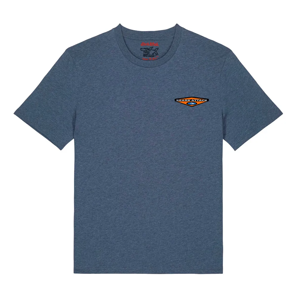 Shark attack Camiseta de manga curta Vintage Logo