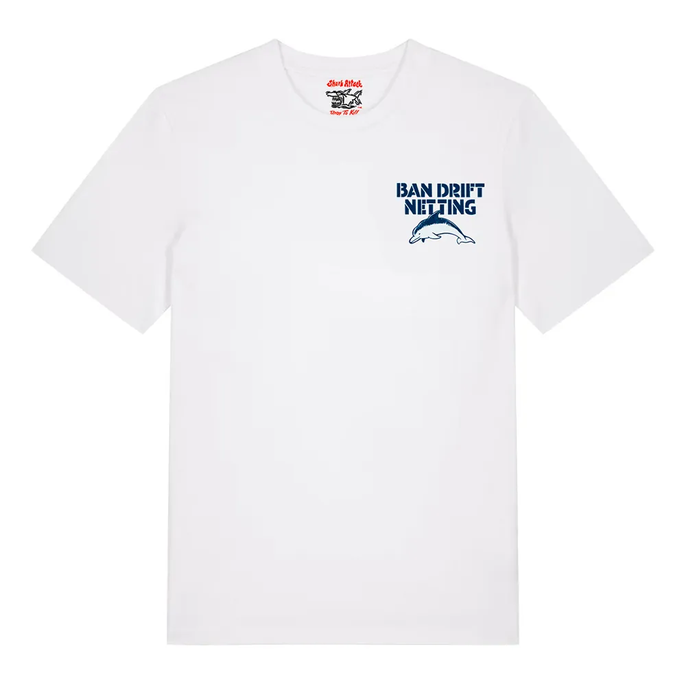Shark attack Camiseta de manga curta Ban Drift Netting