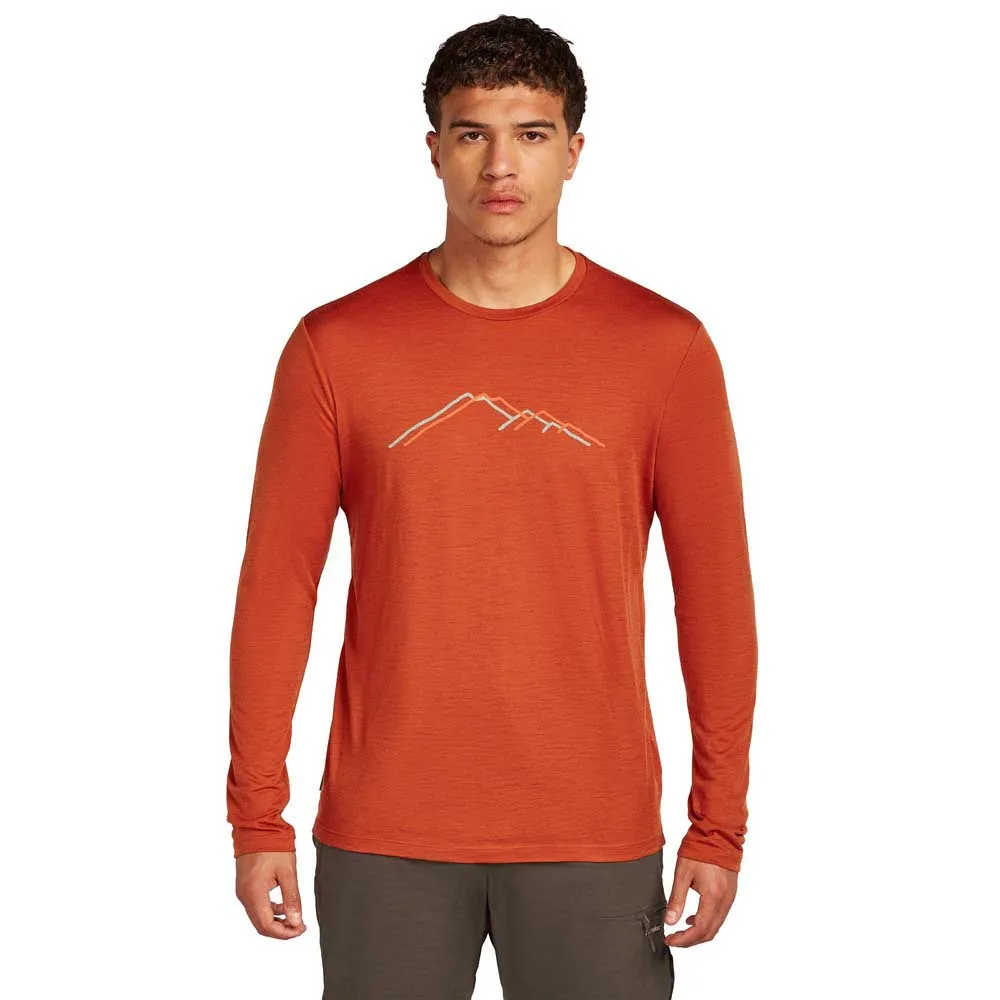Icebreaker Camiseta de manga comprida Merino 150 Tech Lite Rainer Ridge
